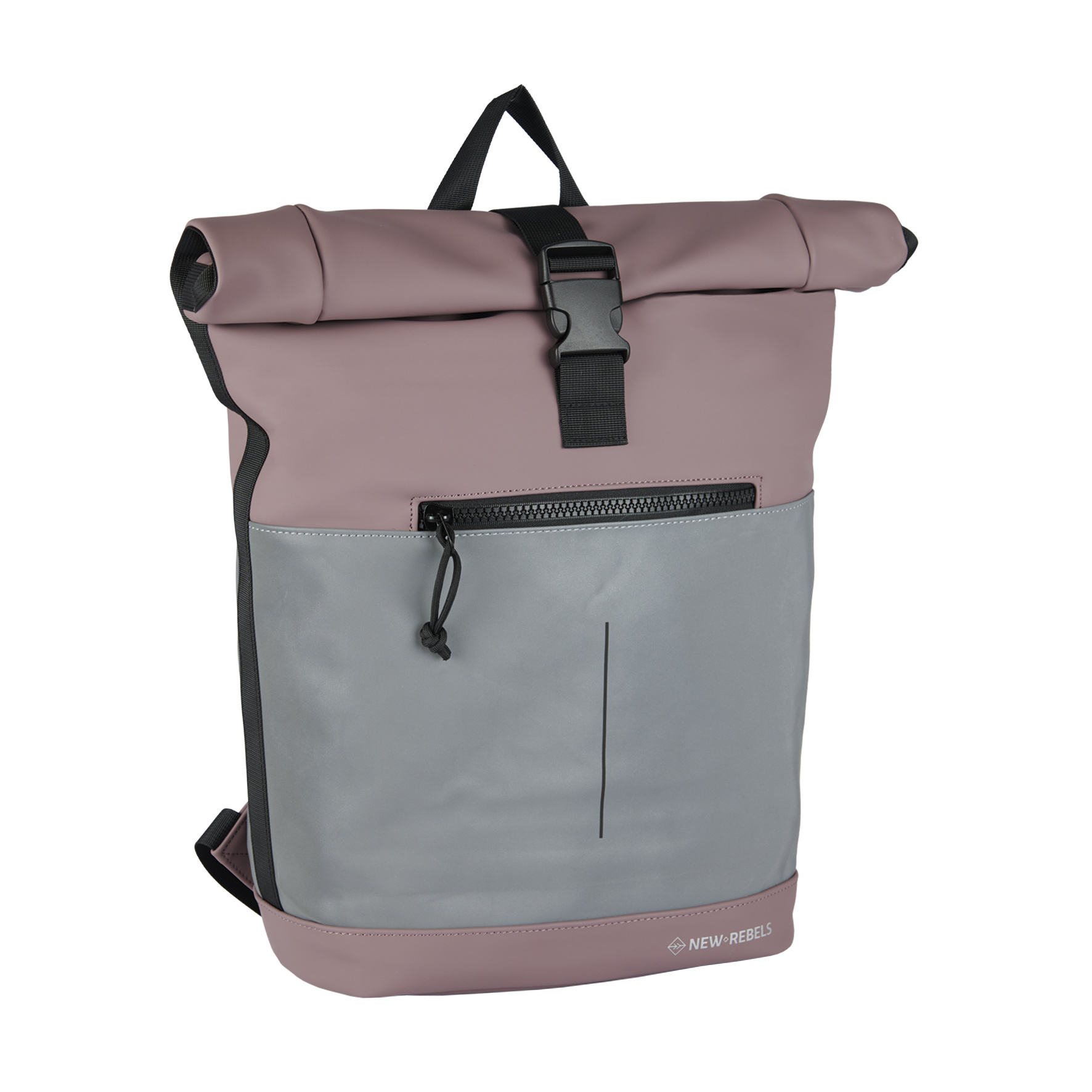 New Rebels Bowie New York Purple 17L Backpack Rolltop - New Rebels
