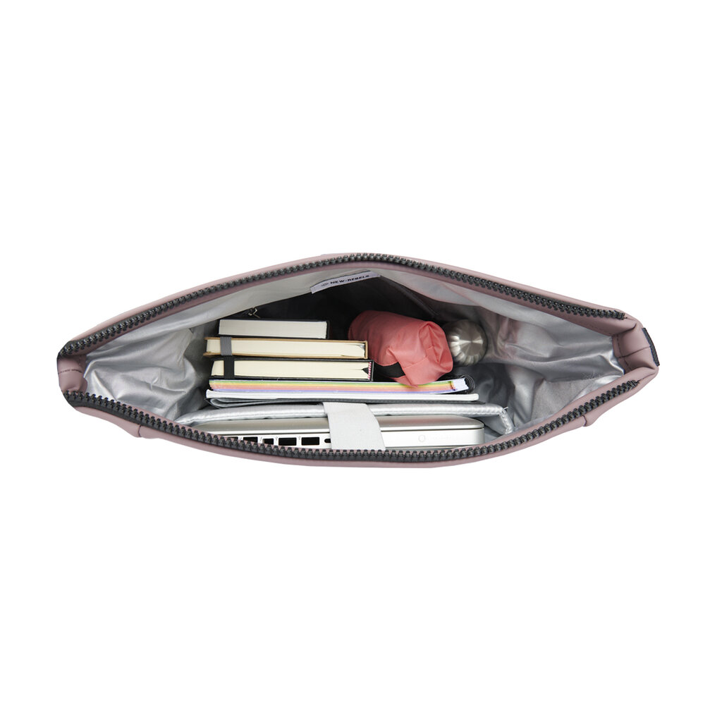 New Rebels New Rebels Bowie New York Oudpaars 21L Rugzak Rolltop Reflectie Waterafstotend Laptop 15.6"