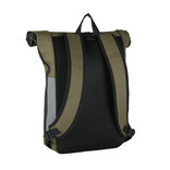 New Rebels New Rebels Bowie New York Olive Green 21L Backpack Rolltop Reflective Water Repellent Laptop 15.6"