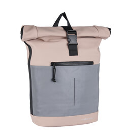 New Rebels New Rebels Bowie New York Old Pink 21L Backpack Rolltop Reflective Water Repellent Laptop 15.6"