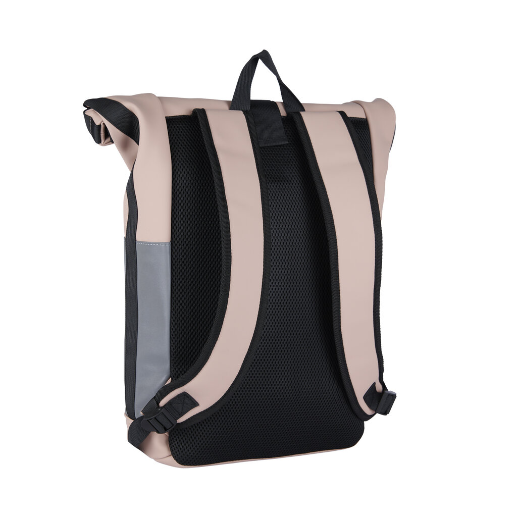 New Rebels New Rebels Bowie New York Altrosa 21L Rucksack Rolltop Reflektion Wasserabweisend Laptop 15.6"
