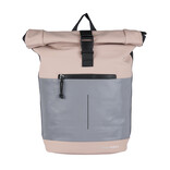 New Rebels New Rebels Bowie New York Old Pink 21L Backpack Rolltop Reflective Water Repellent Laptop 15.6"