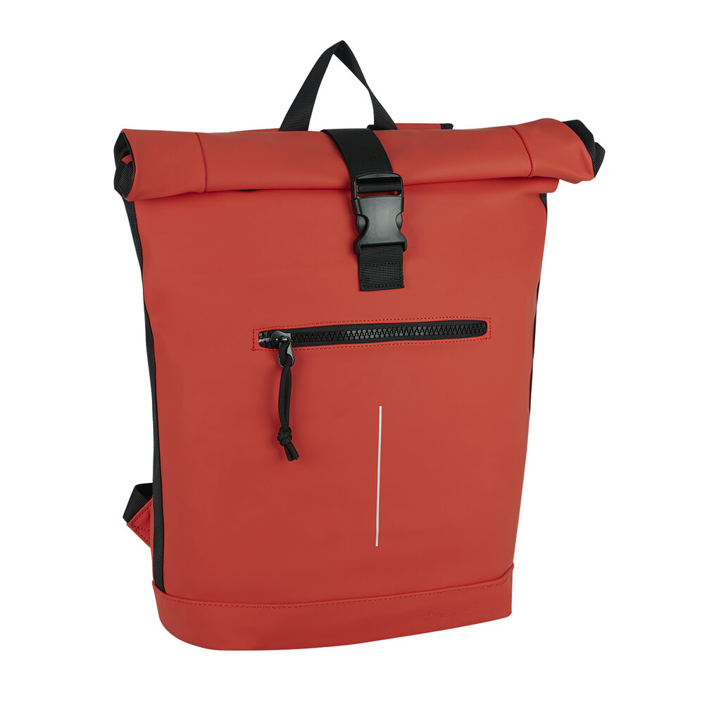 New Rebels Mart New York Rusty Red 19L Rucksack Rolltop Wasserabweisend Laptop 15.6