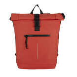 New Rebels Mart New York Rusty Red 19L Rucksack Rolltop Wasserabweisend Laptop 15.6