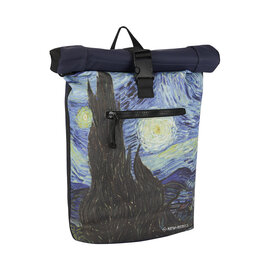 New Rebels Mart Art New York Starry Night 19L Backpack Rolltop Water Repellent