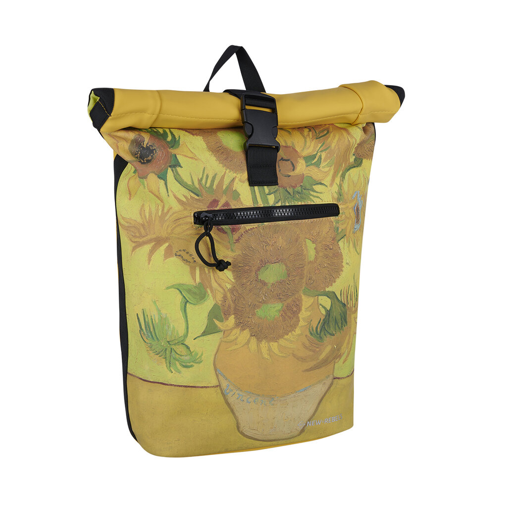 New Rebels New Rebels Mart Art New York Sonnenblume 19L Rucksack Rolltop Wasserabweisend