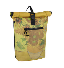 New Rebels New Rebels Mart Art New York Zonnebloem 19L Rugzak Rolltop Waterafstotend