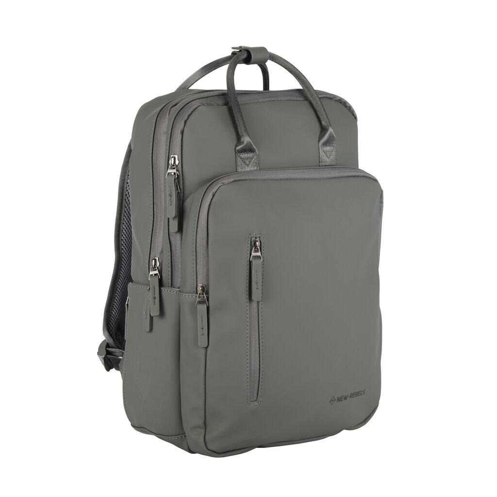 New Rebels William Milwaukee Antraciet 20L Rugzak Waterafstotend Laptop 15.6