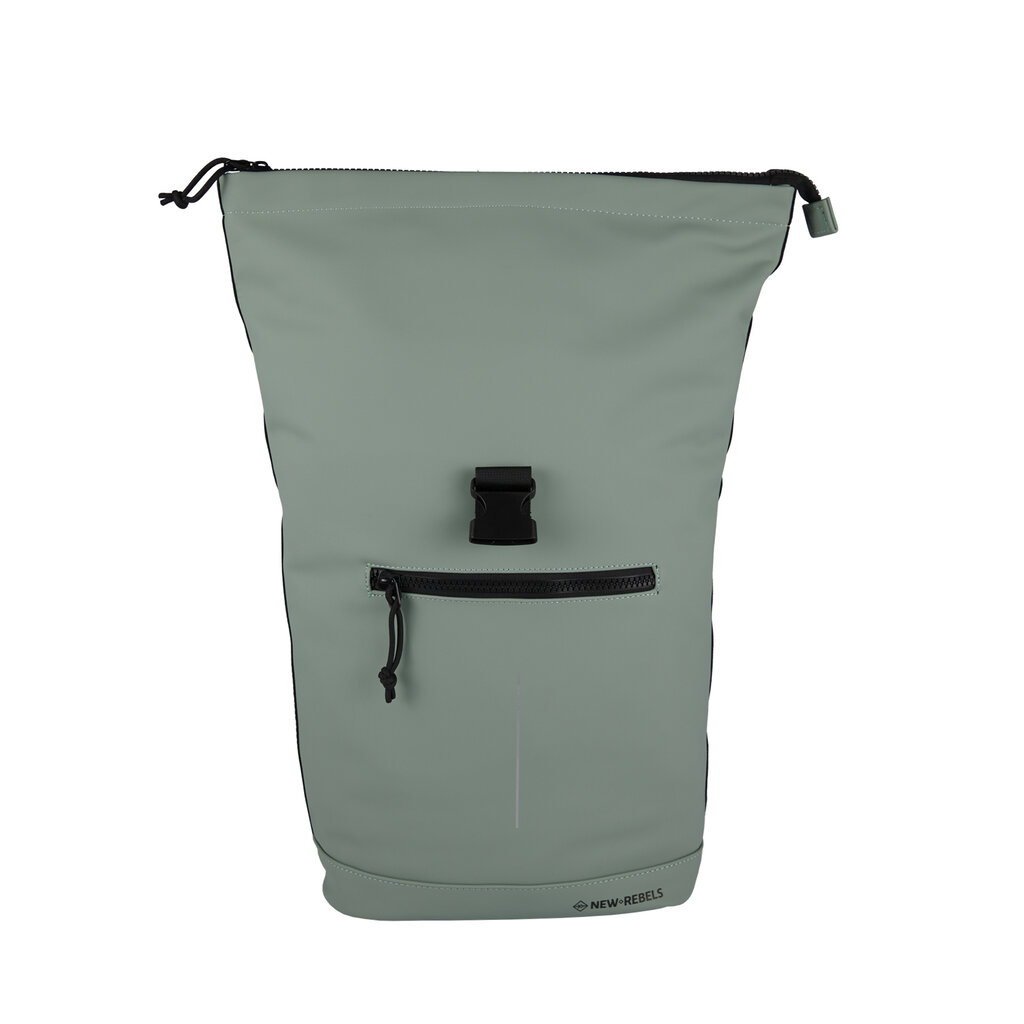 New Rebels New Rebels Mart New York Salie Groen 21L Rugtas Rolltop Waterafstotend Laptop 15.6"