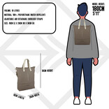 New Rebels New Rebels Matteo Trenton Taupe 18L Backpack Shopper Water Repellent