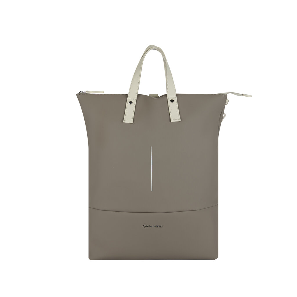 New Rebels New Rebels Matteo Millburn Taupe 18L Backpack Shopper Water Repellent Laptop 15.6"