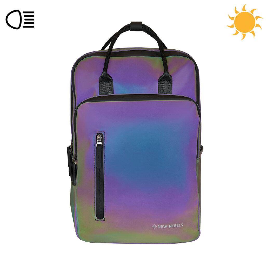 New Rebels New Rebels Reflect Milwaukee Two Tone Reflectie 19L Rugzak Waterafstotend Laptop 15.6