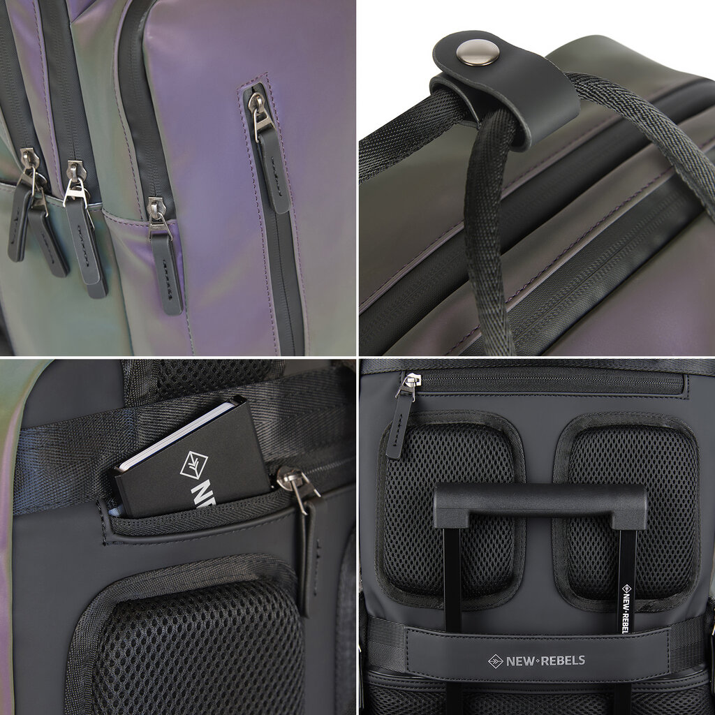 New Rebels New Rebels Reflect Milwaukee Two Tone 19L Backpack Water Repellent Laptop 15.6"