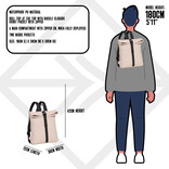 New Rebels New Rebels Mart Los Angeles Zacht Roze 7L Rolltop Rugzak Waterafstotend New Rebels New Rebels Mart Los Angeles Zacht Roze 7L Rolltop Rugzak Waterafstotend