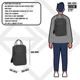 New Rebels ® Harper 3 - Backpack - Laptop compartiment - 12 Liter - Black
