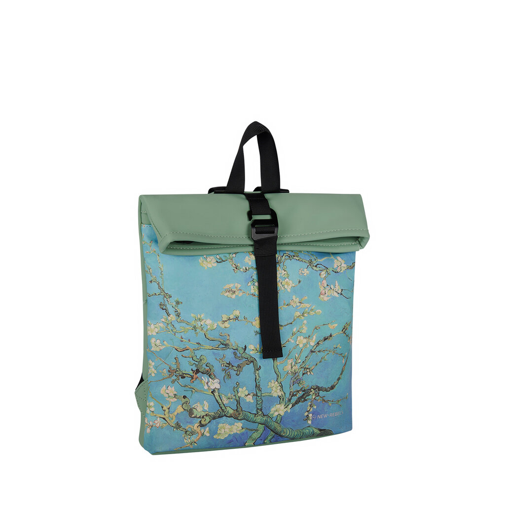 New Rebels New Rebels Mart Art Los Angeles Almond Blossoms Small 7L Backpack Rolltop Water Repellent