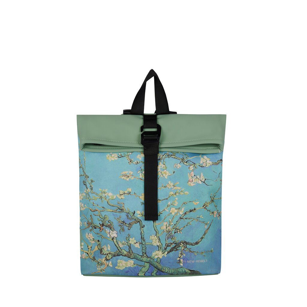 New Rebels New Rebels Mart Art Los Angeles Almond Blossoms Small 7L Backpack Rolltop Water Repellent