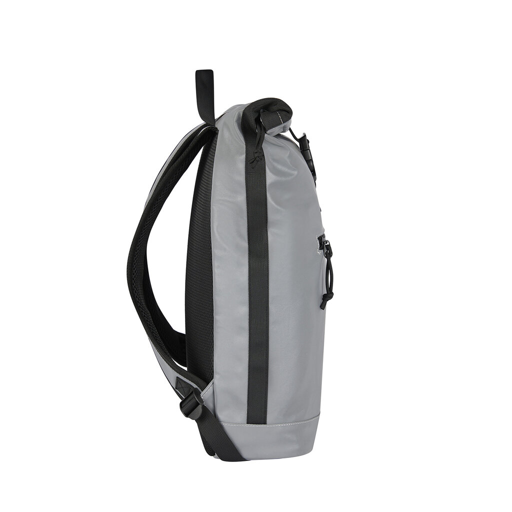 New Rebels New Rebels RReflect New York Silver 21L Rolltop Backpack Water Repellent Laptop 15.6"