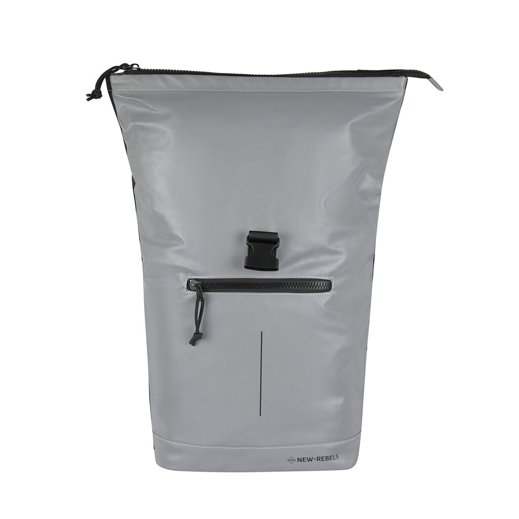 New Rebels New Rebels Reflect New York Silber 21L Rolltop Rucksack Wasserabweisend Laptop 15.6"