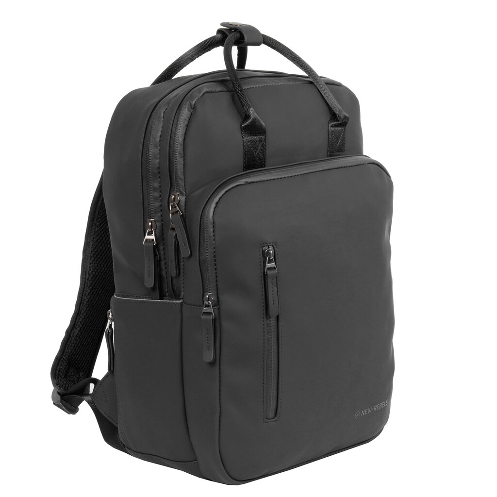New Rebels New Rebels William Milwaukee Zwart 18L Rugzak Waterafstotend Laptop 15.6"