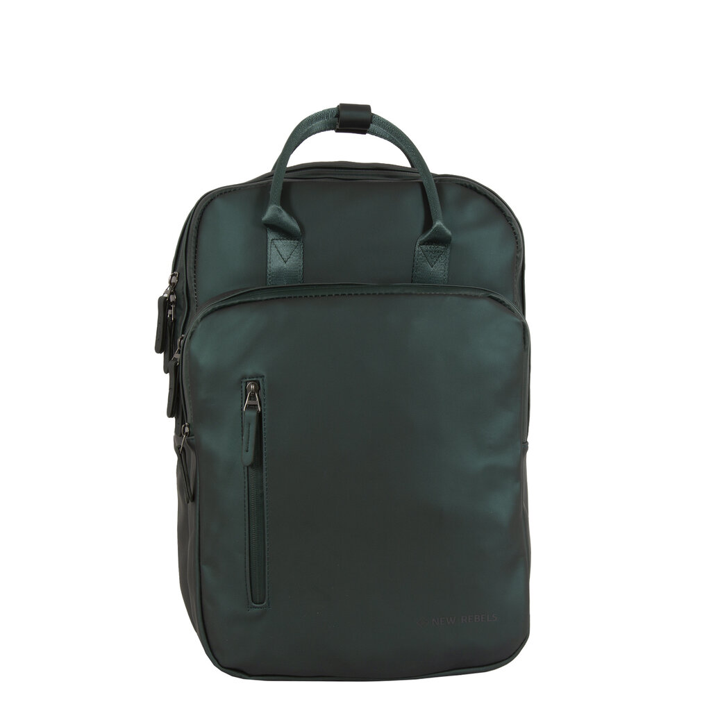 New Rebels New Rebels  William Milwaukee Metallic Green 20L Backpack Water Repellent Laptop 15.6