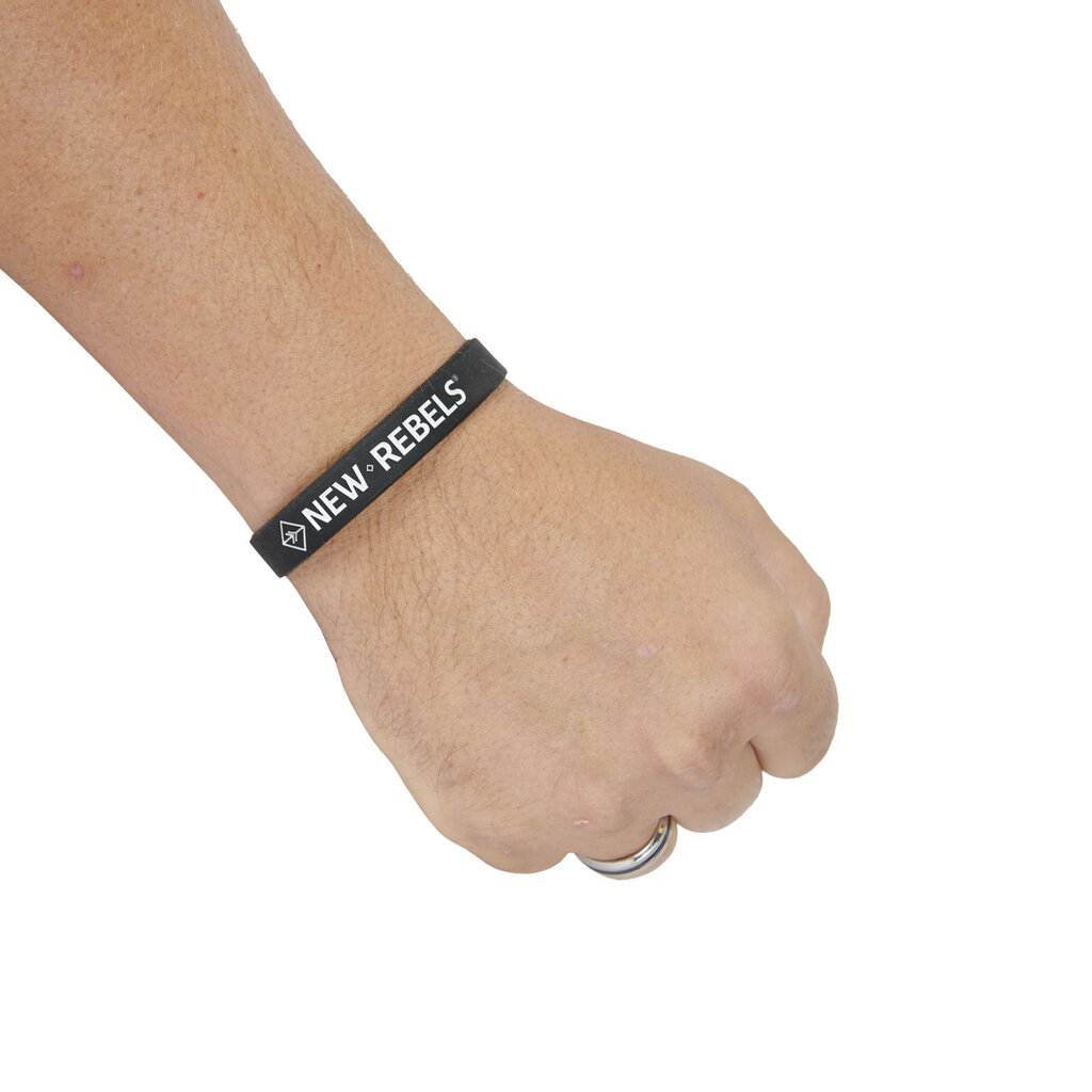 New Rebels New Rebels Silicone Wristband Man Black
