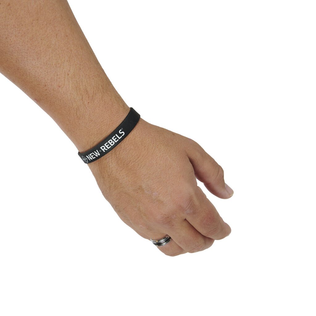 New Rebels Silicone Wristband Man Black