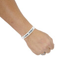New Rebels Neu Rebels Silikon-Armband Mann Weiß