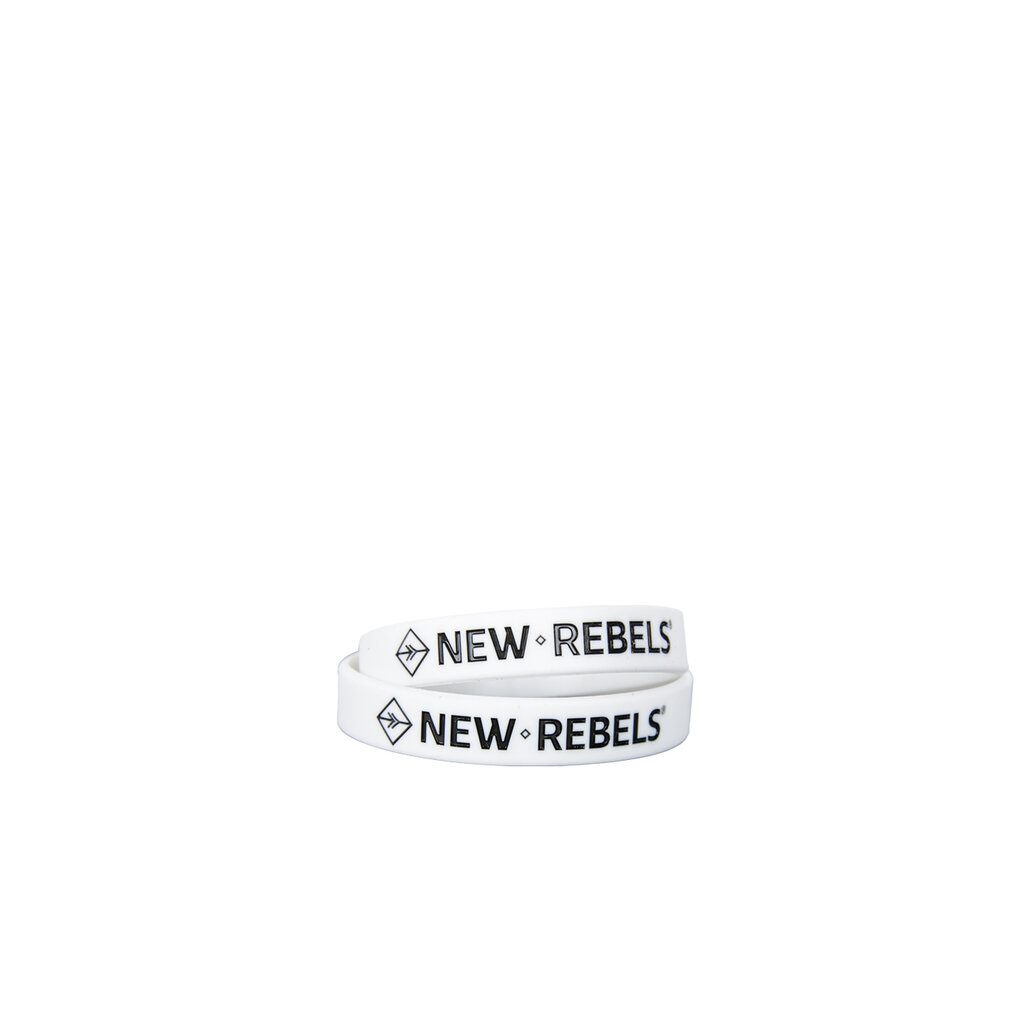 Neu Rebels Silikon-Armband Frau Weiß