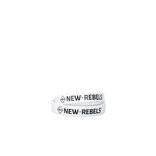New Rebels Silicone Wristband Woman White