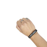 New Rebels Neu Rebels Silikon-Armband Frau Schwarz