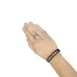 New Rebels New Rebels Silicone Wristband Woman Black