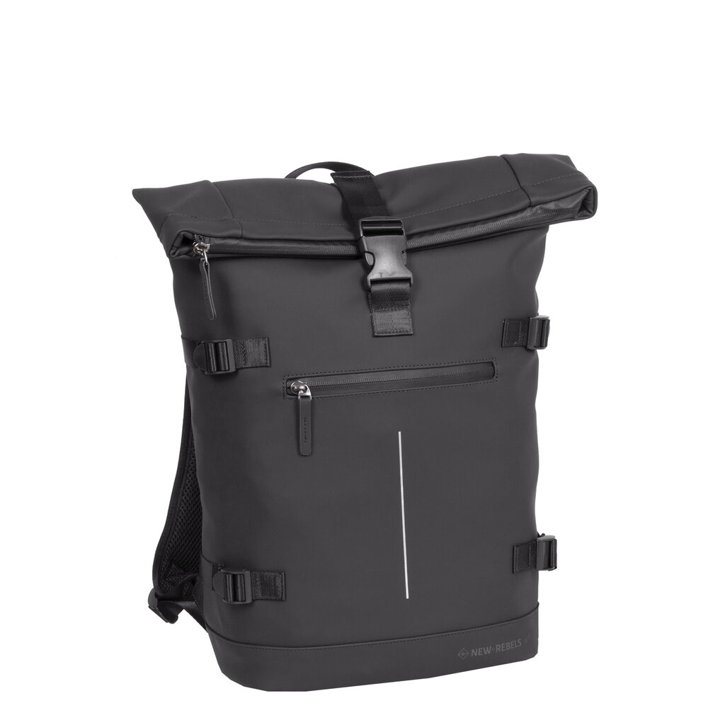 New Rebels New Rebels William Riverside Zwart 19L Rugzak Waterafstotend Laptop 15.6"