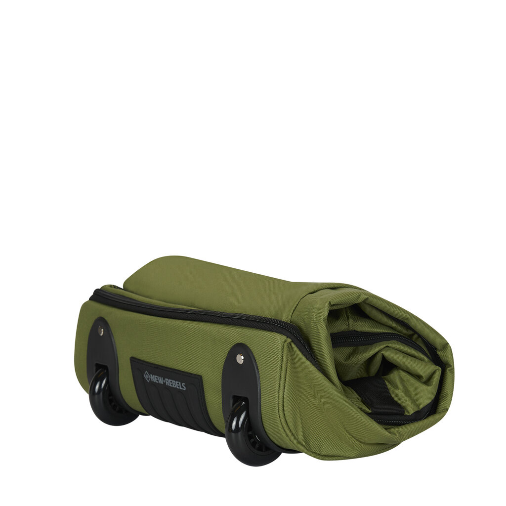 New Rebels New Rebels Nevada Newark Olive Green 110L Rollable Trolley Weekend Bag Water Repellent