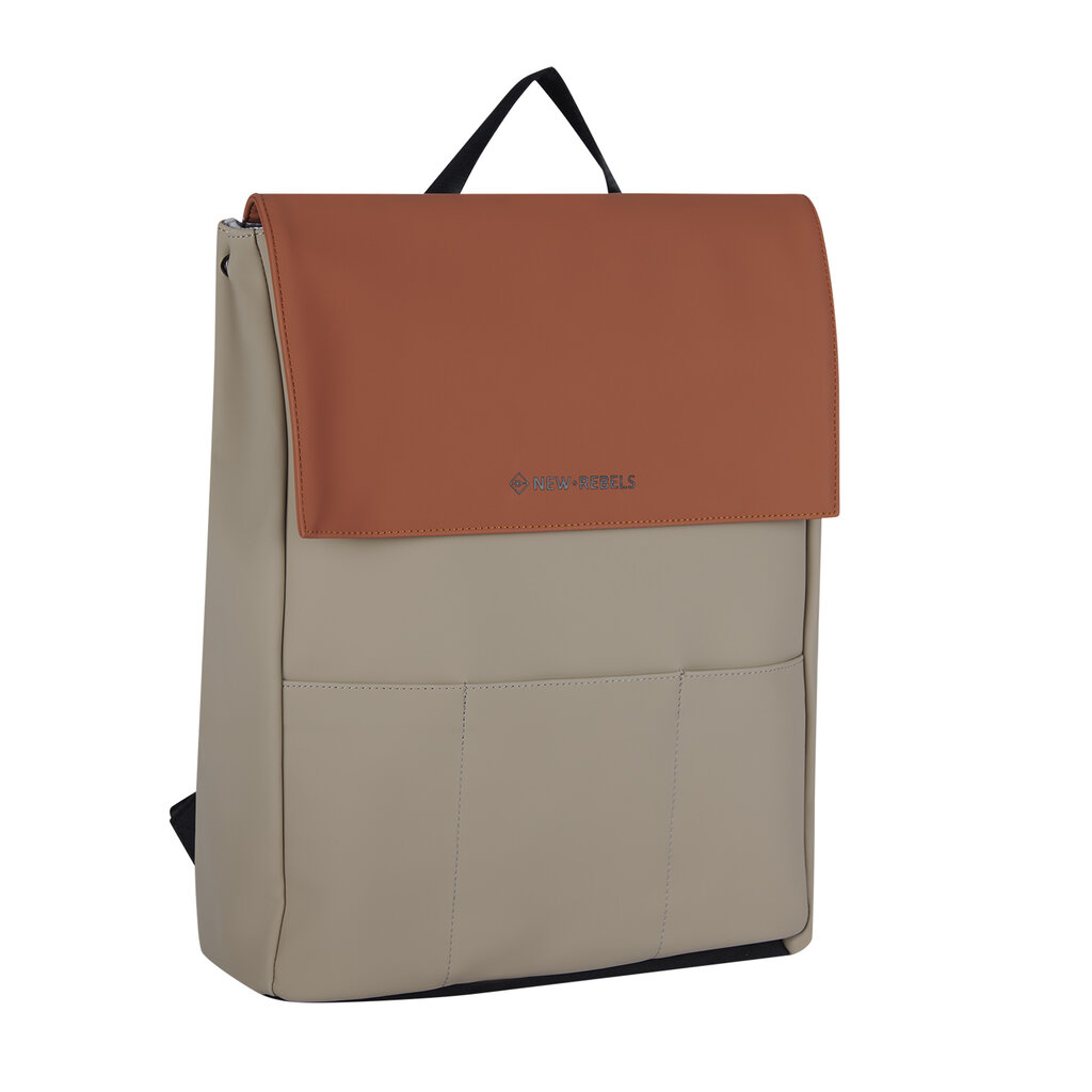 New Rebels New Rebels Fane Lincoln Orange 17L Rucksack mit Klappe Wasserabweisend Laptop 15.6"