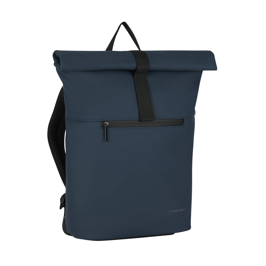 New Rebels New Rebels Omar Montgomery Marineblau 15L Rolltop Rucksack Wasserabweisend Laptop 15.6"