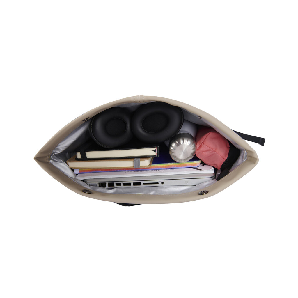 New Rebels New Rebels Fane Montgomery Schwarz 15L Rolltop Rucksack Wasserabweisend Laptop 15.6"