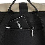 New Rebels New Rebels Fane Montgomery Zwart 15L Rolltop Rugzak Waterafstotend Laptop 15.6"