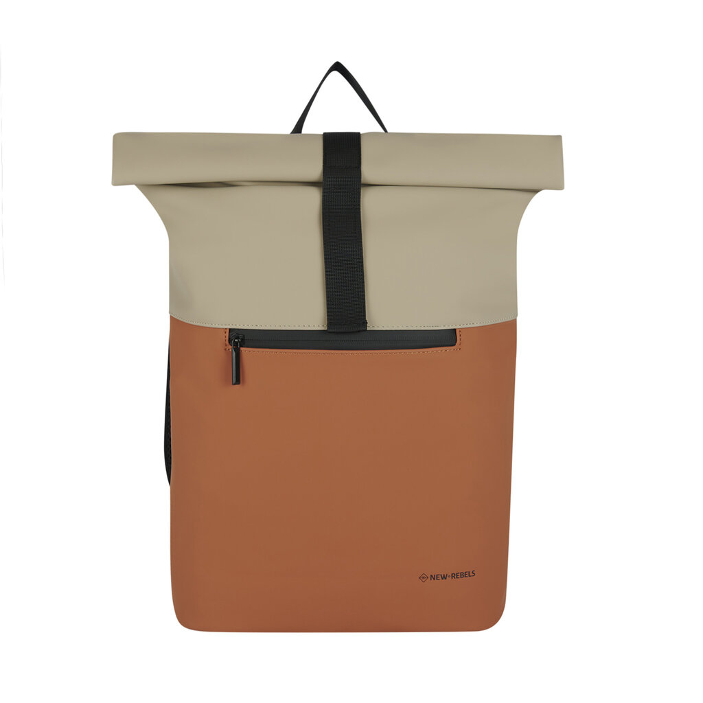 New Rebels New Rebels Fane Montgomery Oranje 15L Rolltop Rugzak Waterafstotend Laptop 15.6"