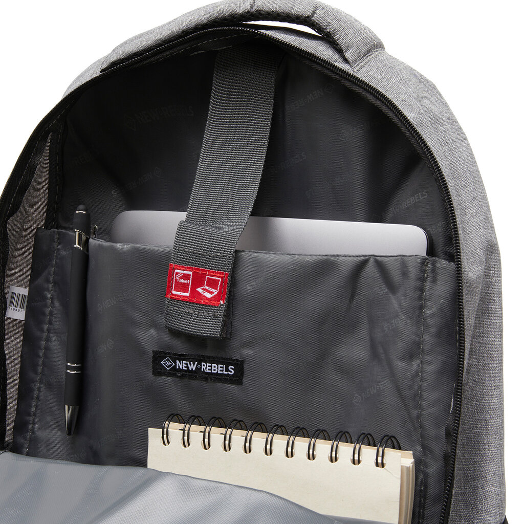 New Rebels New Rebels ® BTS 3 schoolbag with laptop compartment antracite