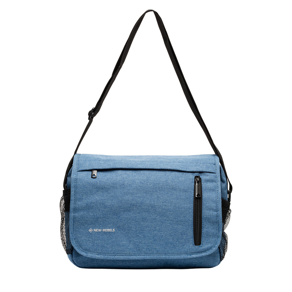 New Rebels ® Heaven25 - Medium Schoudertas  A5 - Crossbodytas met flap - Soft Blauw