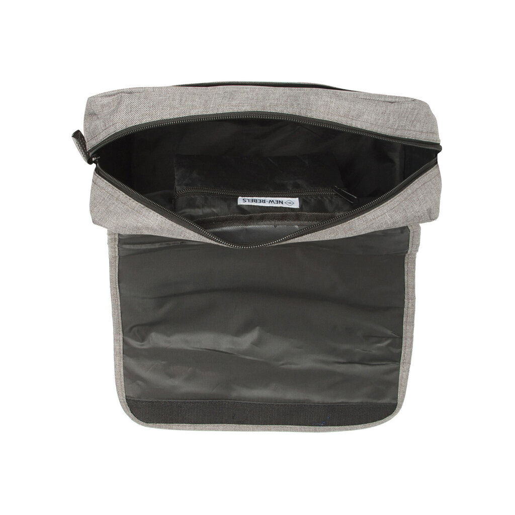 New Rebels New Rebels ® Heaven25 - Medium Schoudertas  A5 - Crossbodytas met flap - Grijs