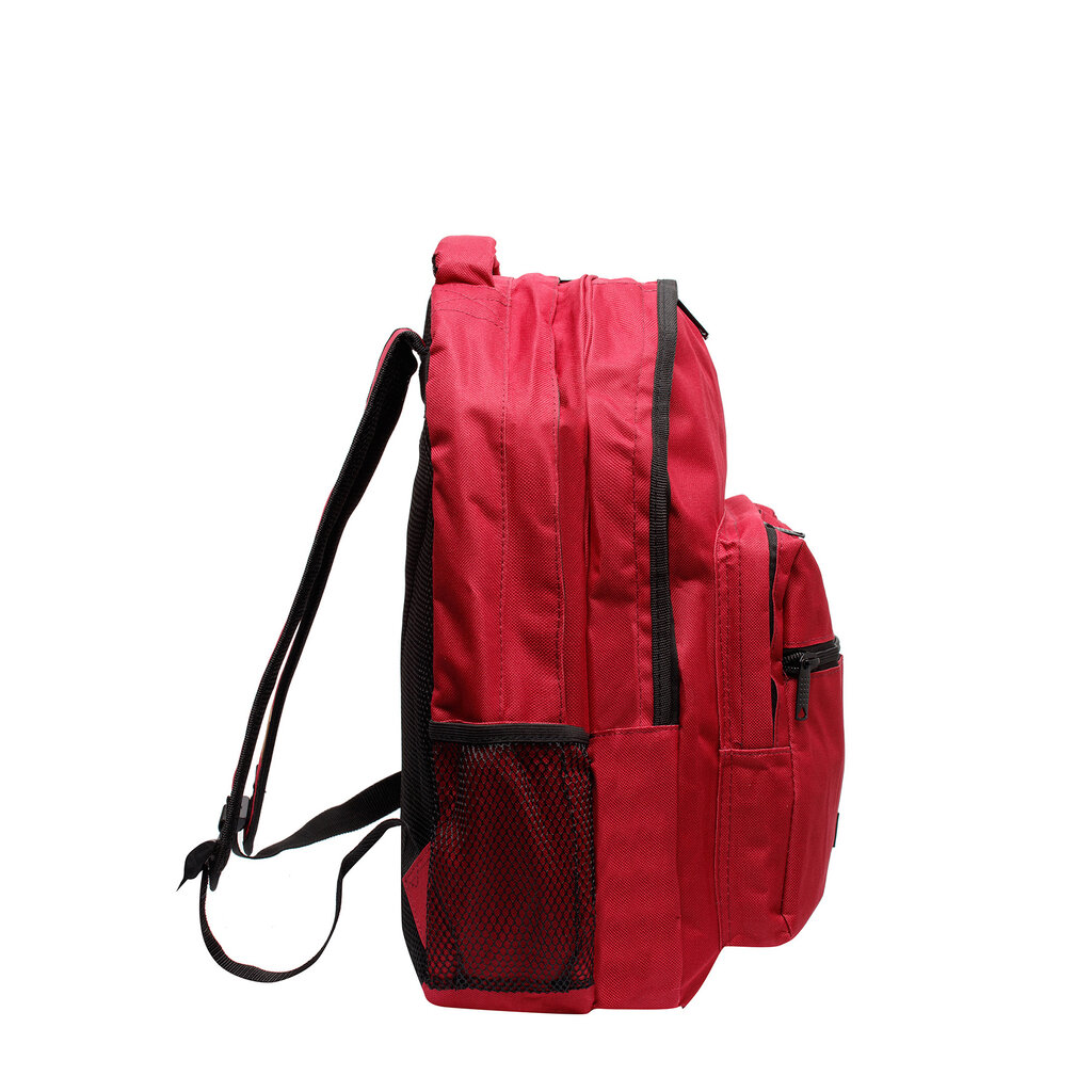 New Rebels ® Katschberg - Schooltas - Laptopvak - Burgundy - Rugzak - Rugtas