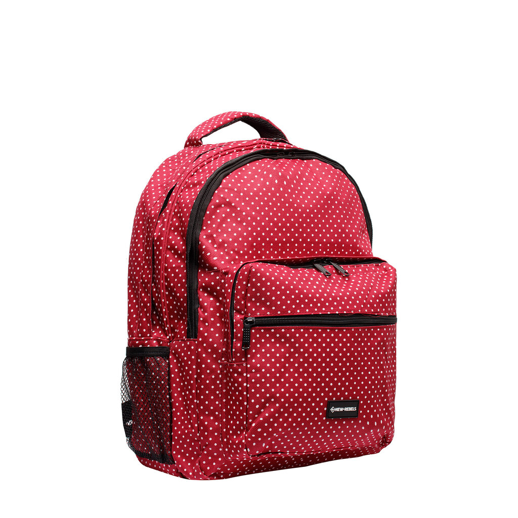 New Rebels ® Katschberg - Schooltas - Laptopvak - Rood - Rugzak - Rugtas