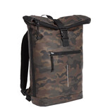 New Rebels New Rebels Mart New York Camouflage Grün 21L Rucksack Rolltop Wasserabweisend Laptop 15.6"