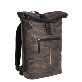 New Rebels Mart New York Camouflage Green 21L Backpack Rolltop Water Repellent Laptop 15.6"