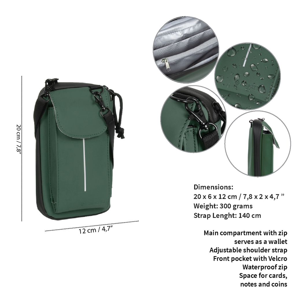New Rebels New Rebels Mart Cincinnati Dunkelgrün  Handytasche Wasserabweisend