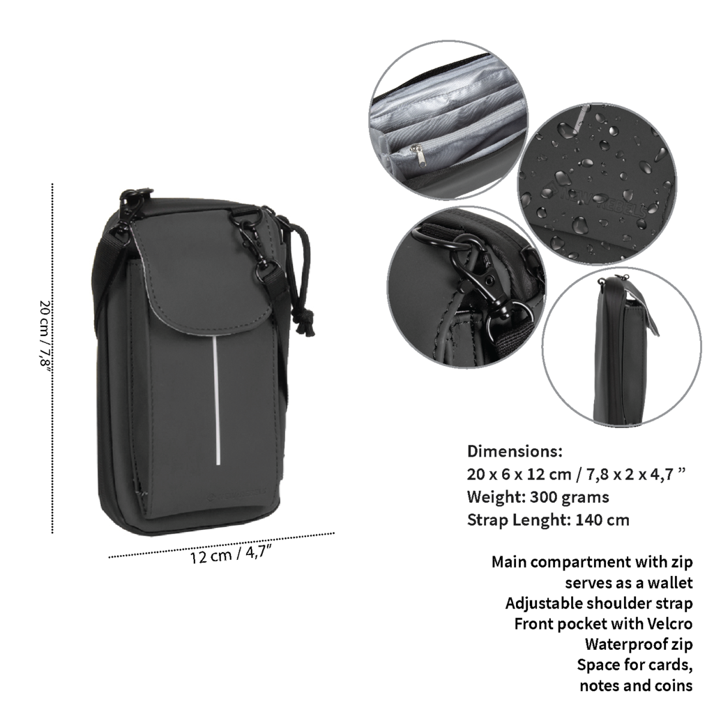New Rebels New Rebels Mart Cincinnati Black Phonepocket Water Repellent