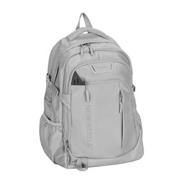 New Rebels Vince Baldwin Hellgrau 33L Rucksack Wasserabweisend Laptop 15.6"