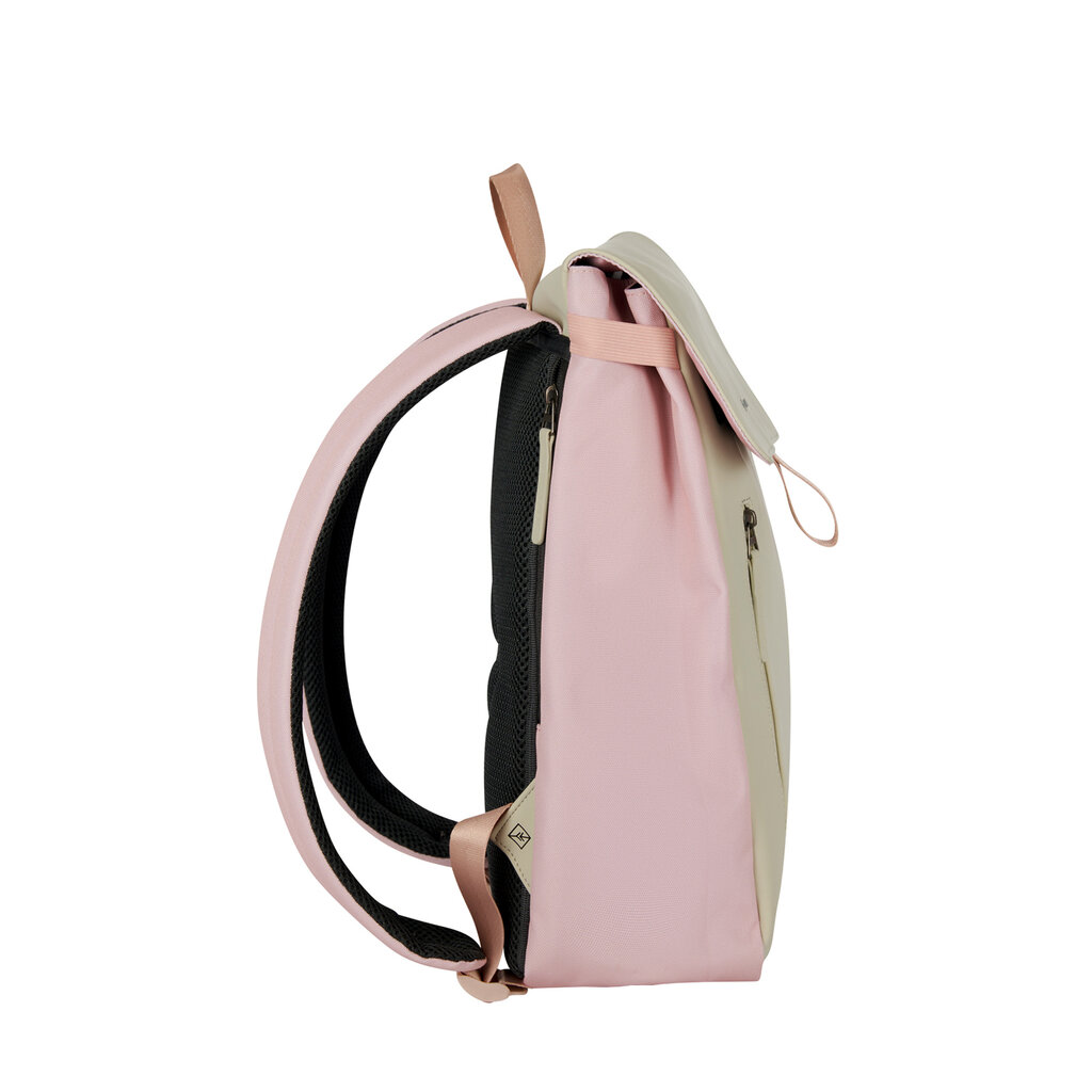 New Rebels New Rebels Ceres Dothan Rosa Beige 15L Rucksack mit Klappe Wasserabweisend Laptop 15.6"